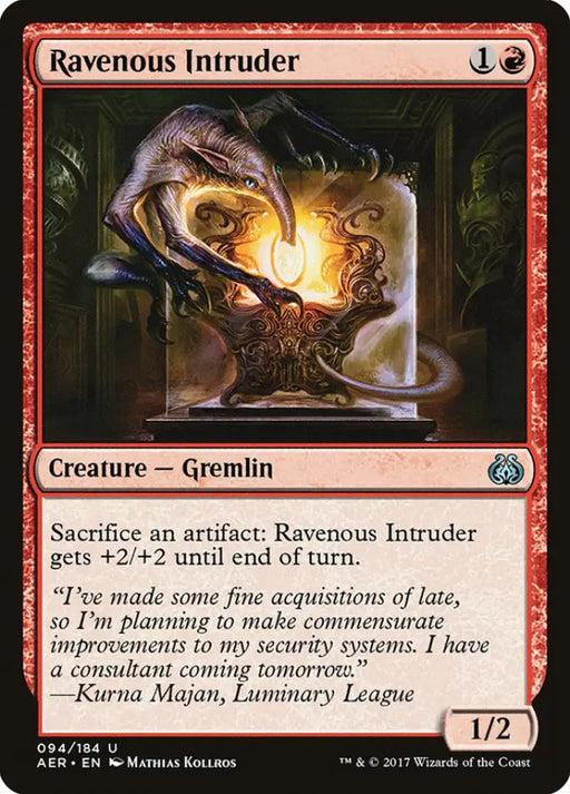 Ravenous Intruder [Aether Revolt] - MTG Single