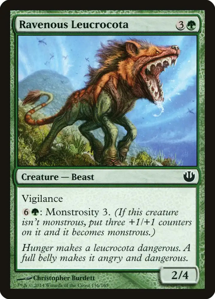 Ravenous Leucrocota [Journey into Nyx] - MTG Single
