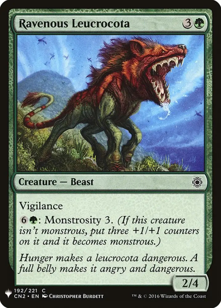 Ravenous Leucrocota [Mystery Booster] - MTG Single