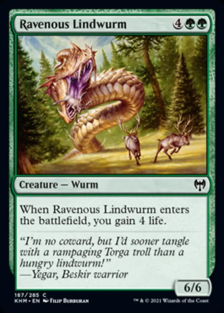 Ravenous Lindwurm [Kaldheim] - MTG Single