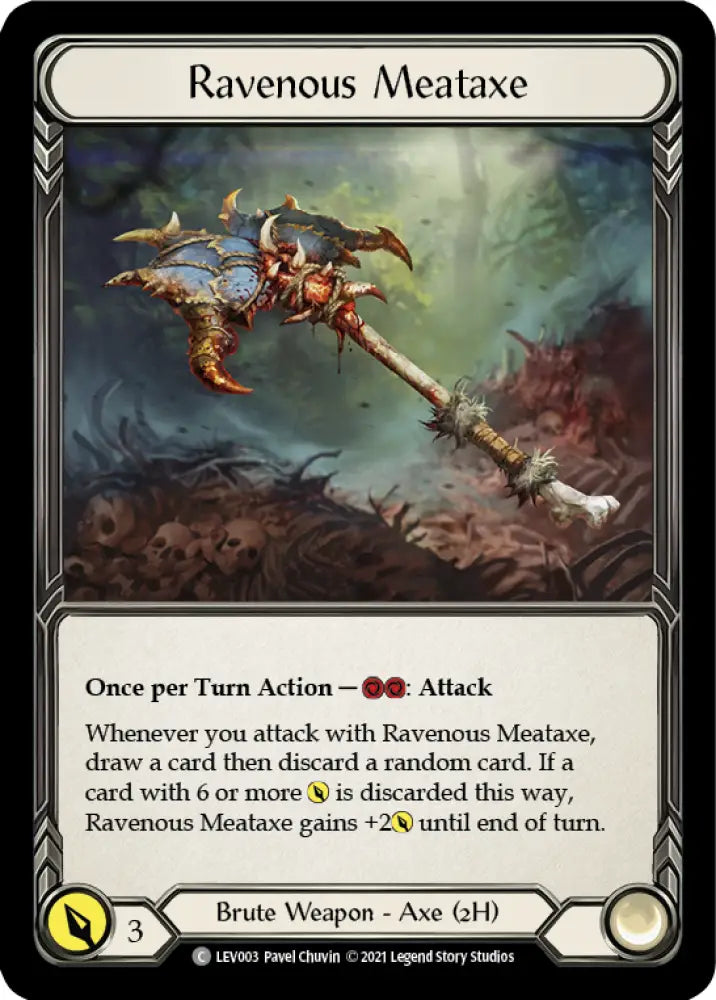 Ravenous Meataxe [Monarch Blitz Deck] - Flesh And Blood Single