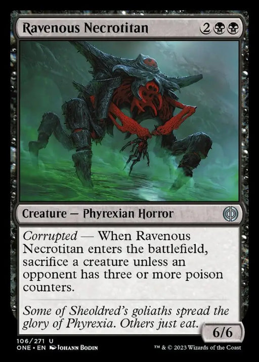 Ravenous Necrotitan [Phyrexia: All Will Be One] - MTG Single