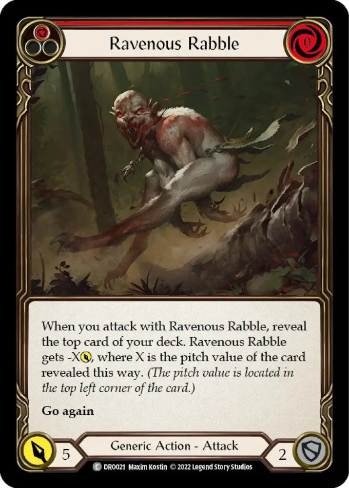 Ravenous Rabble [Uprising] (Dromai Blitz Deck) - Flesh And Blood Single
