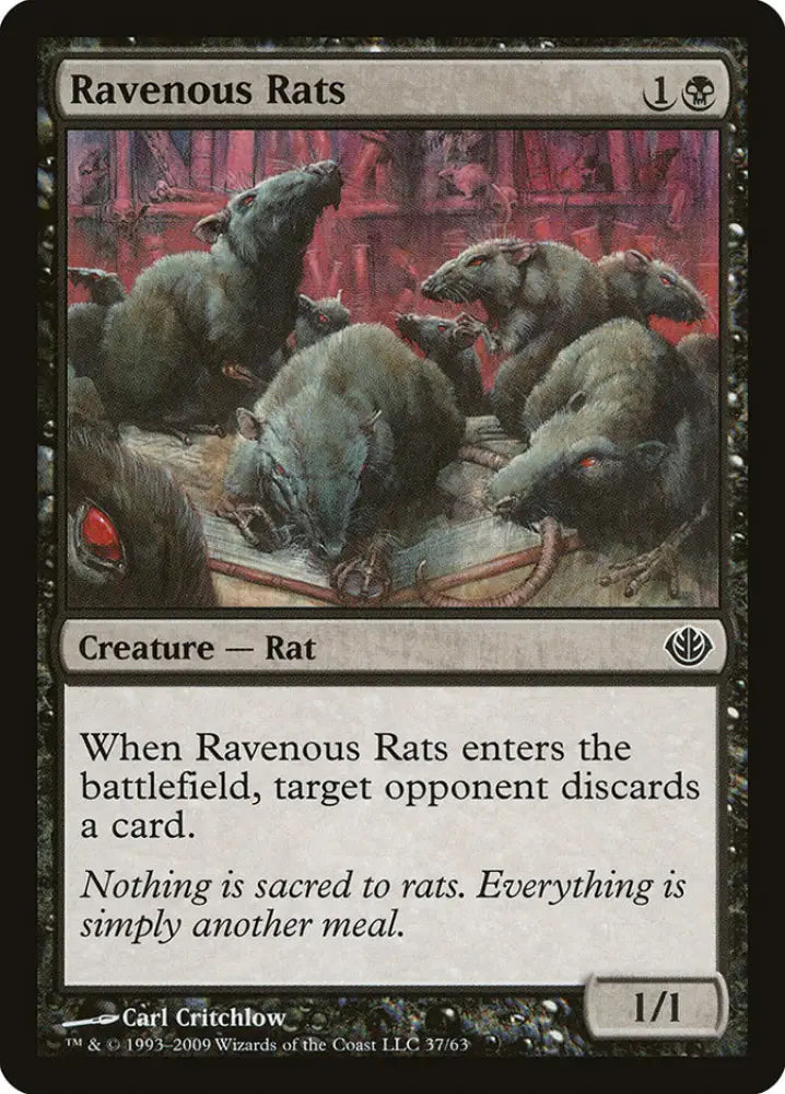 Ravenous Rats [Duel Decks: Garruk vs. Liliana] - MTG Single