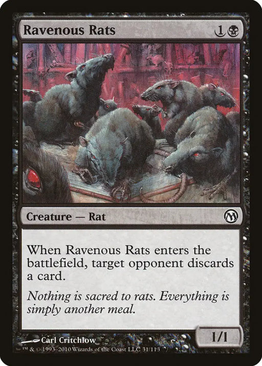 Ravenous Rats [Duels of the Planeswalkers] - MTG Single