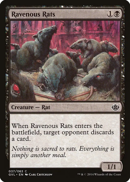 Ravenous Rats (Garruk vs. Liliana) [Duel Decks Anthology] - MTG Single