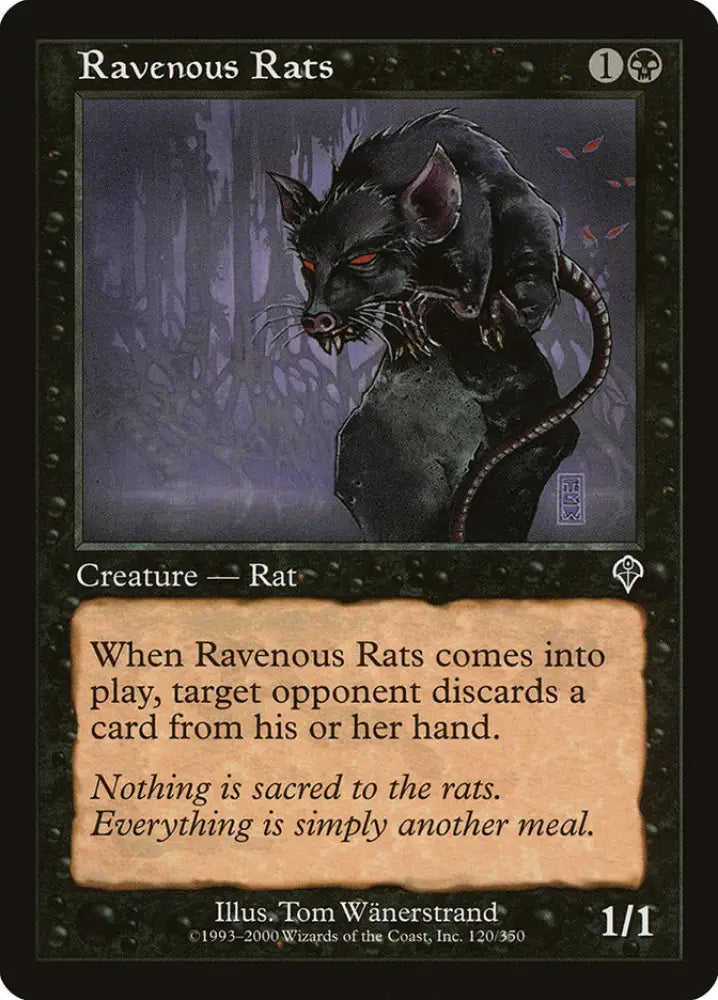 Ravenous Rats [Invasion] - MTG Single