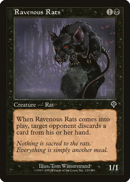 Ravenous Rats [Invasion] - MTG Single