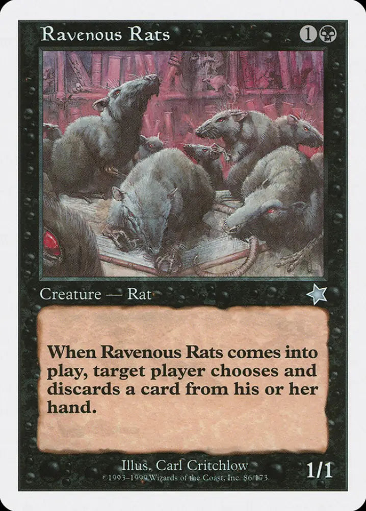 Ravenous Rats [Starter 1999] - MTG Single