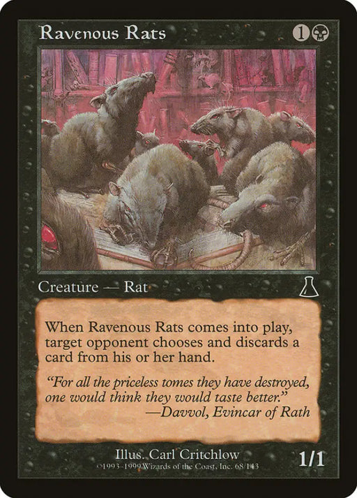 Ravenous Rats [Urza’s Destiny] - MTG Single