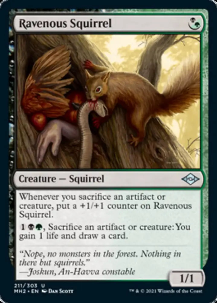 Ravenous Squirrel [Modern Horizons 2] - MTG Single