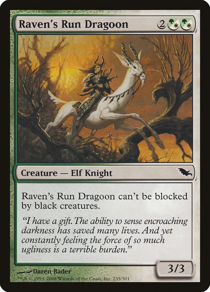 Raven’s Run Dragoon [Shadowmoor] - MTG Single