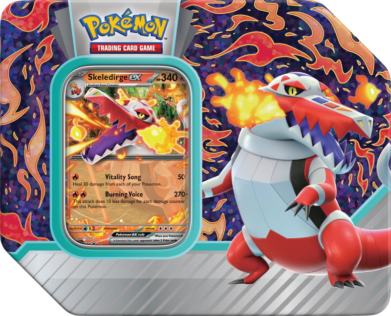 Pokemon Paldea Partners Tin Skeledirge EX