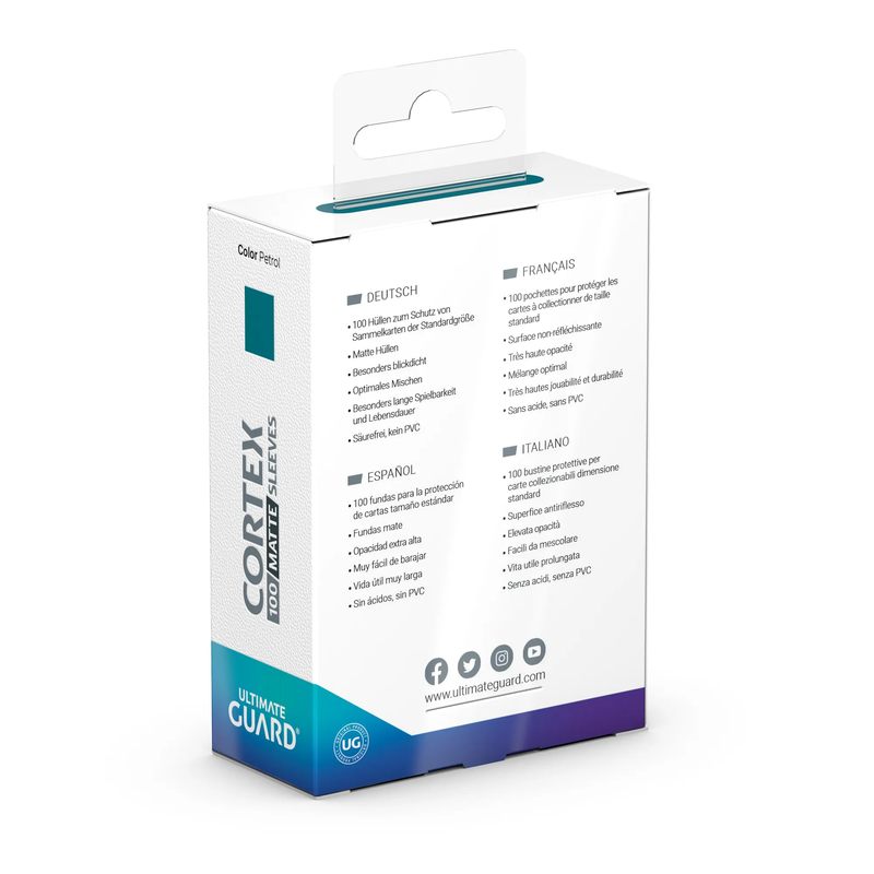 MANCHONS UG CORTEX STD MATTE PETROL 100CT