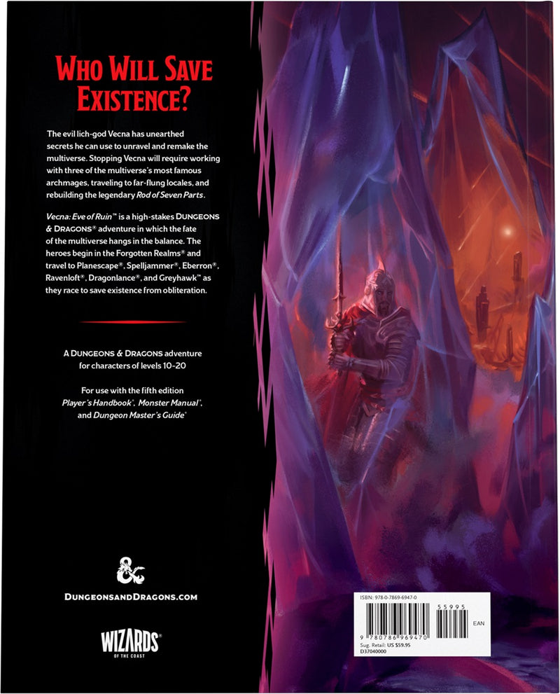 DND RPG Vecna Eye of Ruin Hardcover
