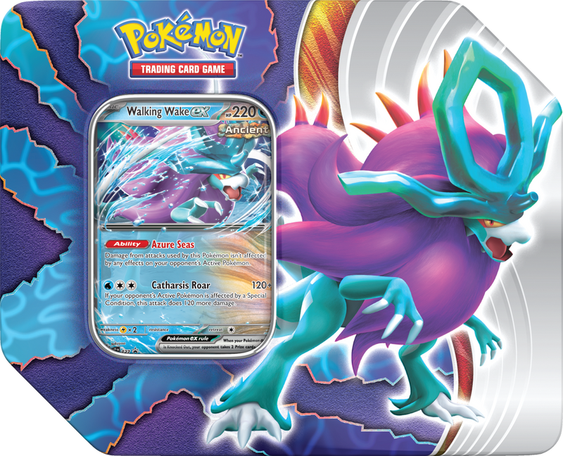 Pokemon Paradox Clash Tin Walking Wake EX