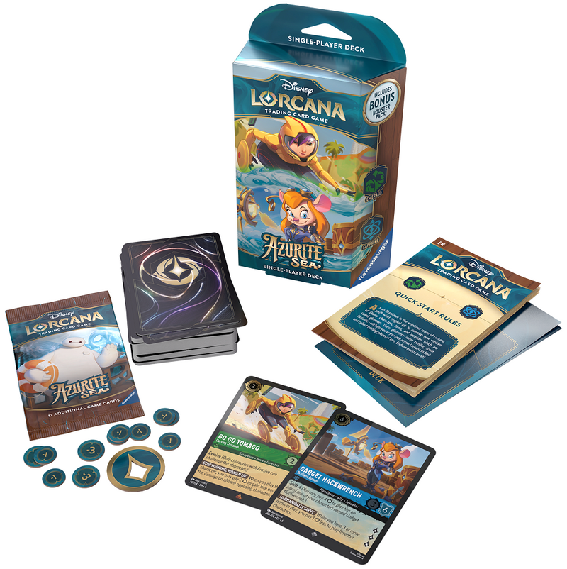 Disney Lorcana Azurite Sea Starter Deck Emerald & Sapphire (EN)