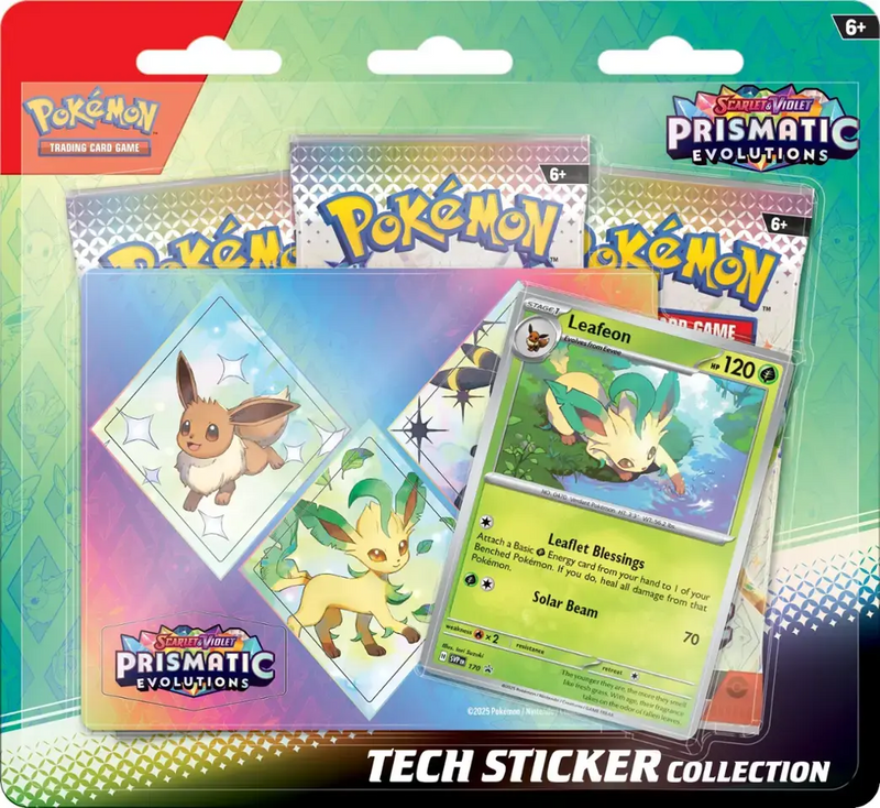 Pokemon SV8.5 Prismatic Evolutions Tech Sticker Leafeon