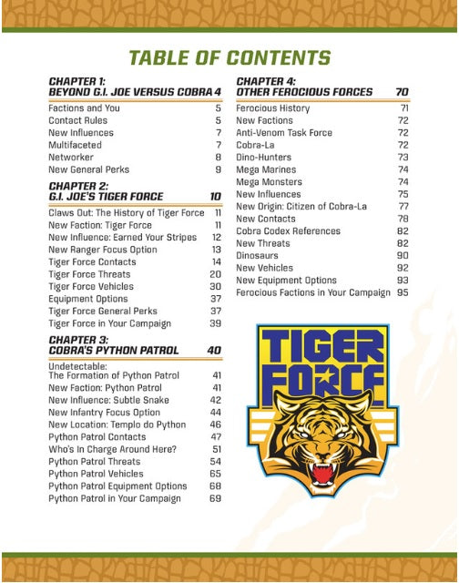 G.I. Joe RPG Factions in Action Sourcebook V1