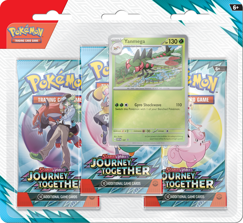Pokemon SV9 Journey Together 3-Pack Blister Yanmega
