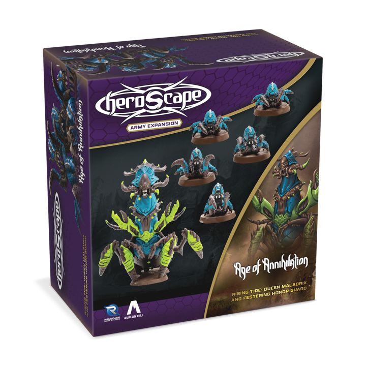 Heroscape -  Rising Tide: Queen Maladrix and Festering Honor Guard