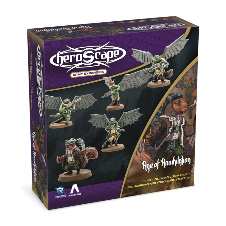 Heroscape - Rising Tide : Wing Commander Tuck Harrigan et Vorid Glidestrikers