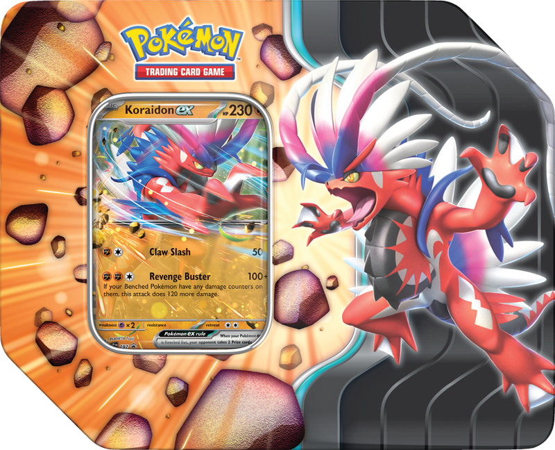 Pokemon Slashing Legends Tin Koraidon EX