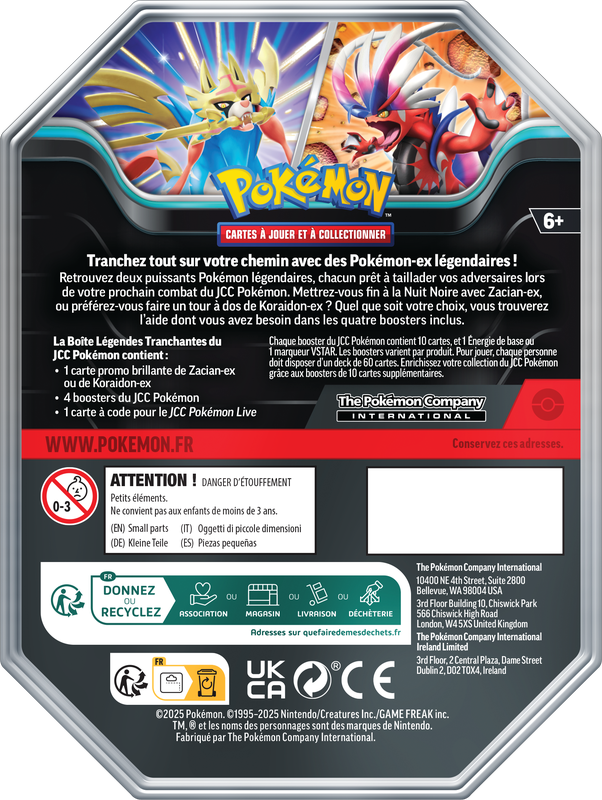 Pokemon Boîte Légendes Tranchantes Koraidon EX (FR)