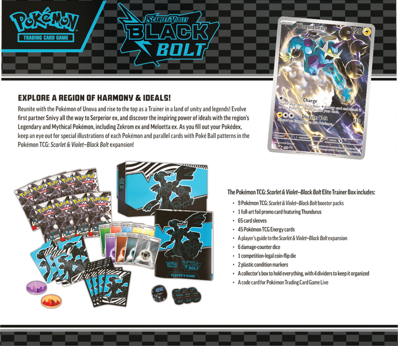 Pokemon SV10.5 Black Bolt Elite Trainer Box