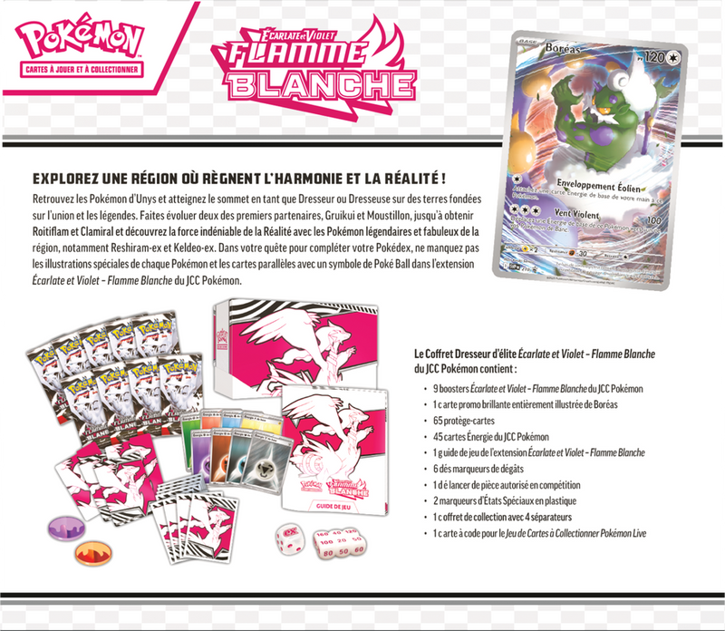 Pokemon SV10.5 Flamme Blanche Coffret Dresseur Élite (FR)