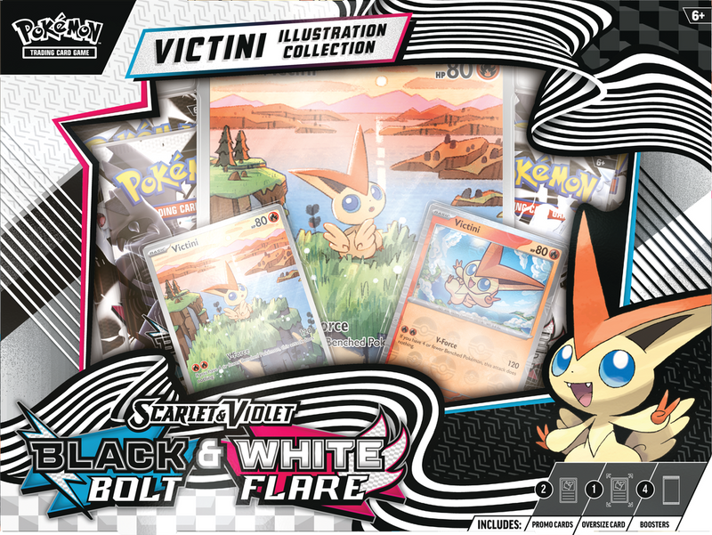 Pokemon SV10.5 Black Bolt & White Flare Illustration Collection