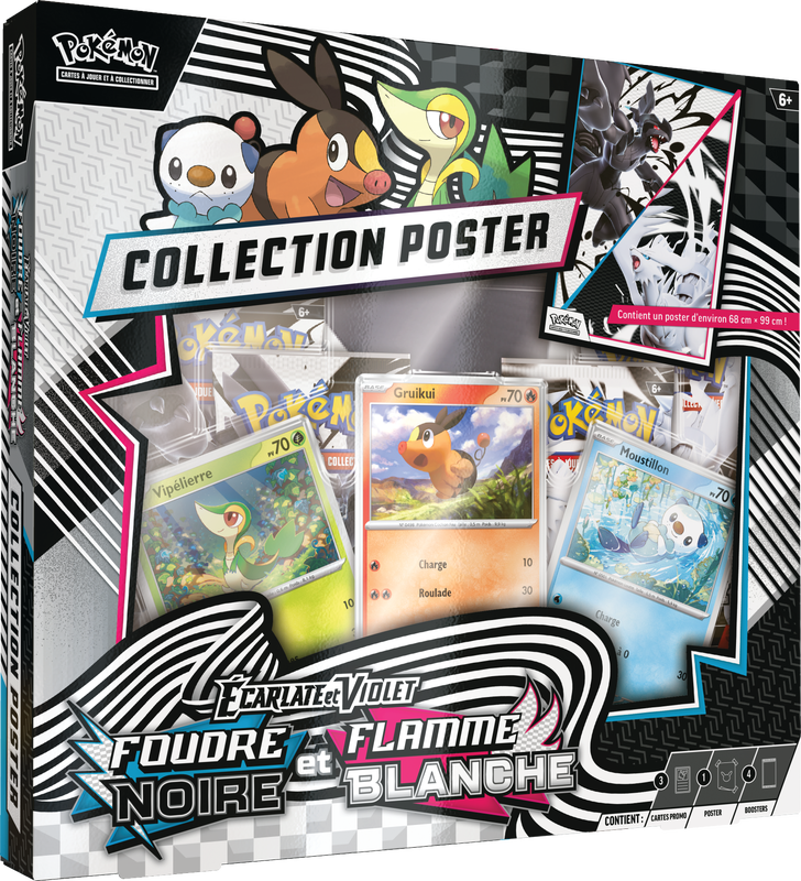 Pokemon SV10.5 Foudre Noire & Flamme Blanche Unova Poster Collection (FR)