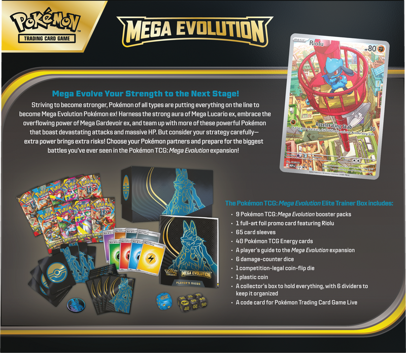 Pokemon ME01 Mega Evolution Coffret Dresseur D'Élite Lucario (Anglais) 