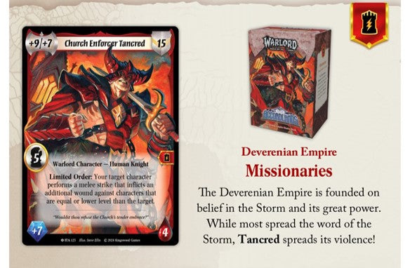 Warlord: Saga of the Storm CCG Into the Accordlands Starter Deck Display (ETA January)