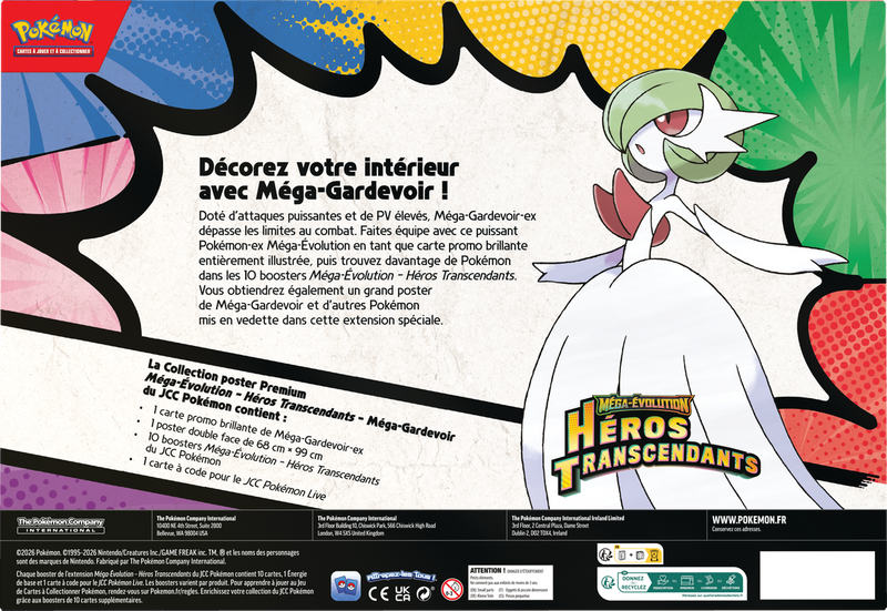 Pokemon ME2.5 Héros Transcendants Collection Poster Premium Méga-Gardevoir ex (FR) (2026-03-20)