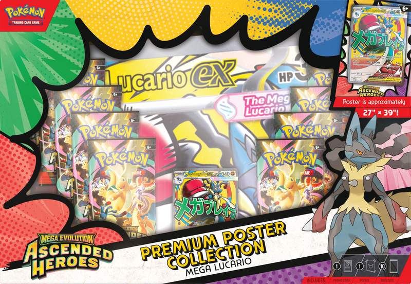 Pokemon ME2.5 Ascended Heroes Premium Poster Collection Mega Lucario ex (EN) (2026-03-20)