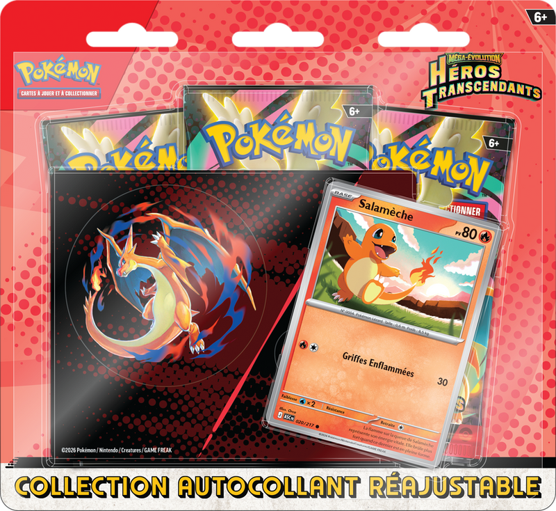 Pokemon ME2.5 Héros Transcendants Collection Autocollant Réajustable Salamèche (FR) (2026-01-30)
