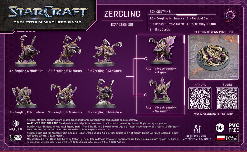 Starcraft Tabletop Miniatures Game: Zerg Zergling (ETA June)
