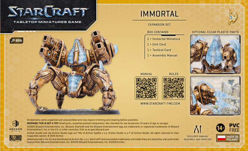 Starcraft Tabletop Miniatures Game: Protoss Immortal Expansion Set (2026-10-05)