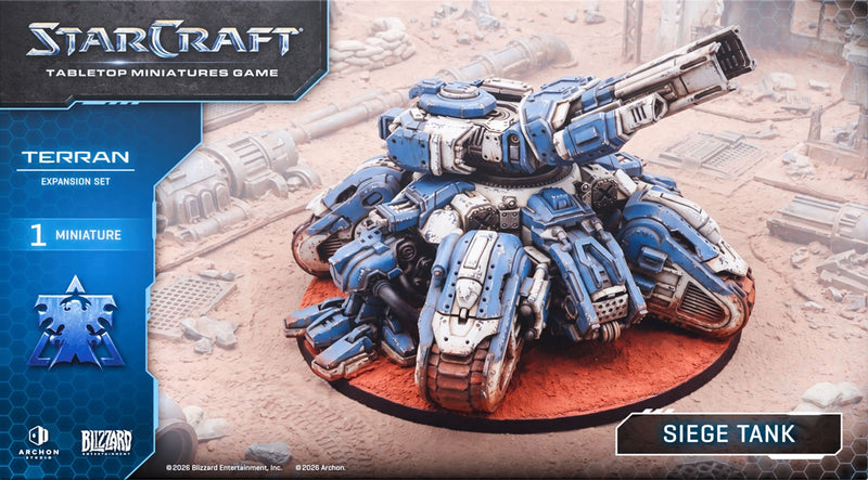 Starcraft Tabletop Miniatures Game: Terran Siege Tank Expansion Set (2026-10-05)