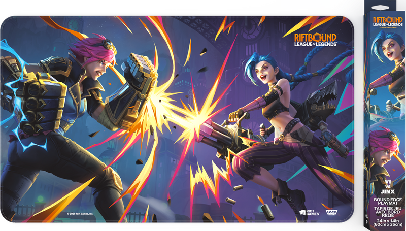 Riftbound League of Legends Vendetta Playmat - Vi vs Jinx