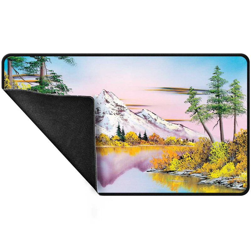UP Tapis de Jeu Bob Ross Mighty Mountain Lake Coutures noires