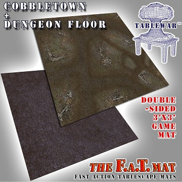 F.A.T. Mats: Cobblestone/Dungeon Floor 3x3 (Cannot be shipped)