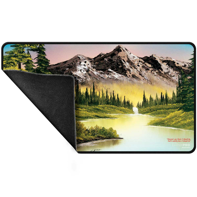 UP Tapis de Jeu Bob Ross Mountain Retreat Coutures noires