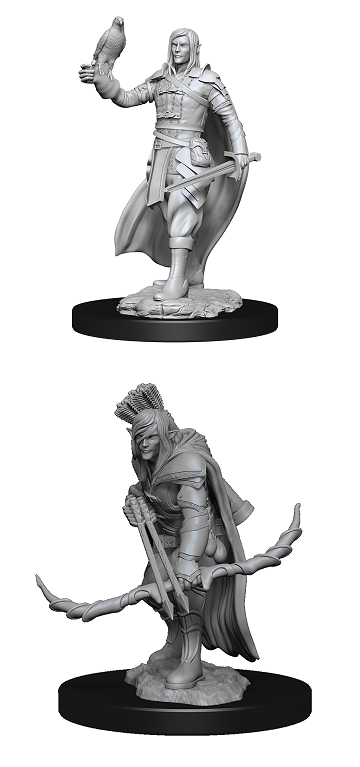 DND MINIS NON PEINTES WV13 ELFE RANGER MALE