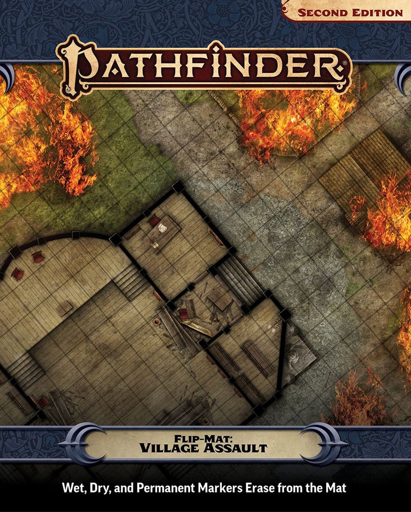 Pathfinder Flip-Mat: Village Assault (Releases August 2024)