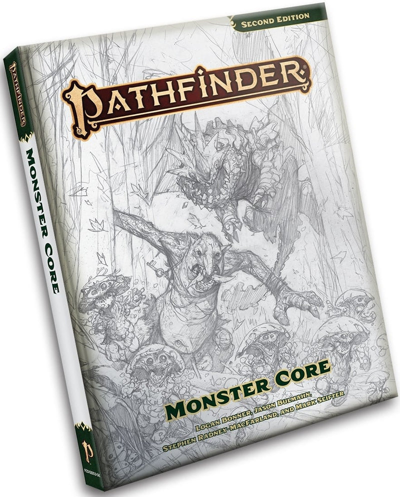 Pathfinder 2E Remastered Player Core 2 Sketch Cover (Releases August 2024)