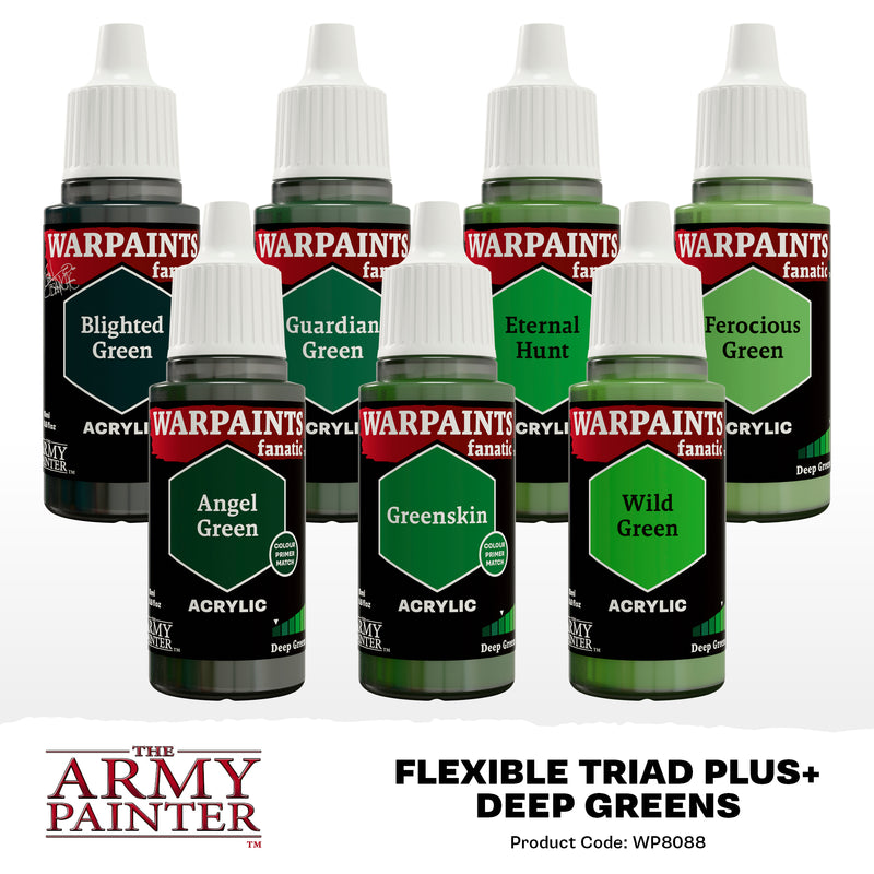 Army Painter - Warpaints: Fanatic Flexible Triad Plus+ Deep Greens
