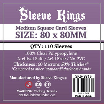 SK Medium Square Sleeves 80mm x 80mm 110ct