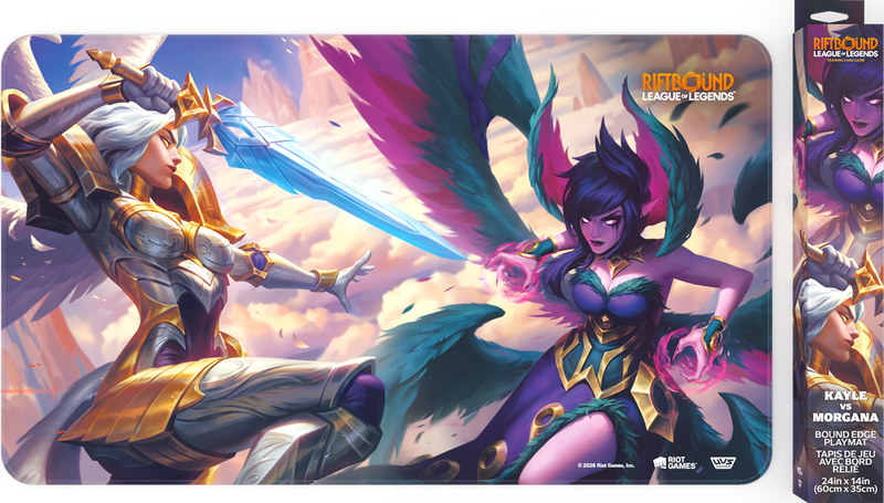 Riftbound League of Legends Vendetta Playmat - Kayle vs Morgana
